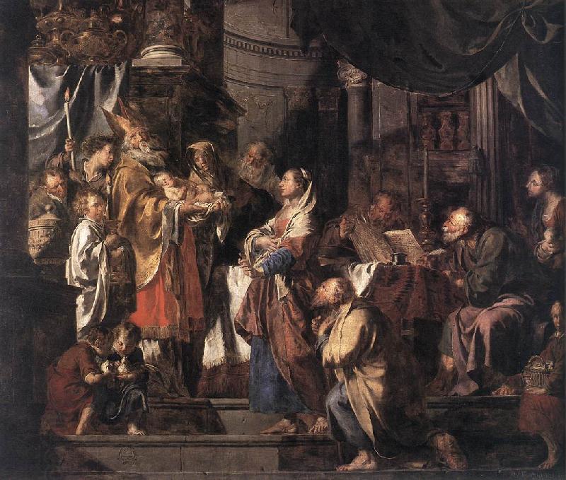 VERHAGHEN, Pieter Jozef The Presentation in the Temple a er oil painting picture